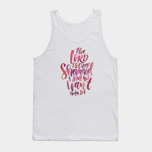 Lord is my shepherd Tank Top